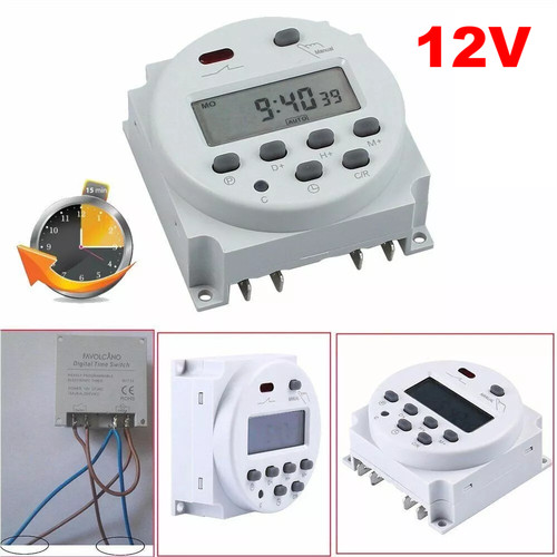 Timer 12v 16a - timer, lcd