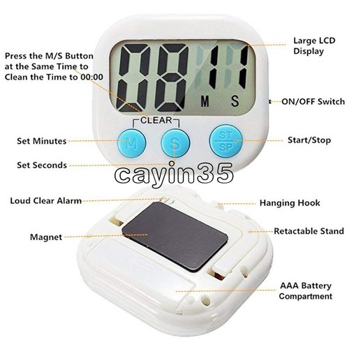 Lcd digitale cucina timer - lcd,