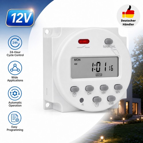 Timer lcd digitale 12v - timer, dc/ac