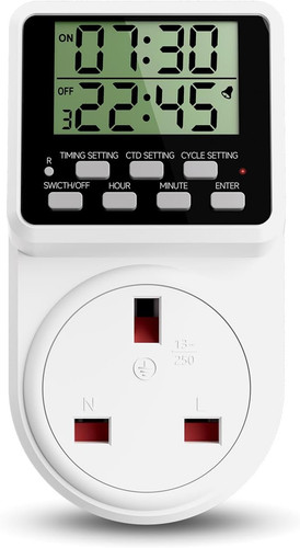 Presa timer elettrico - presa, digitale