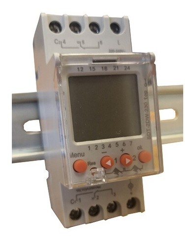 Din rail timer digitale - din,
